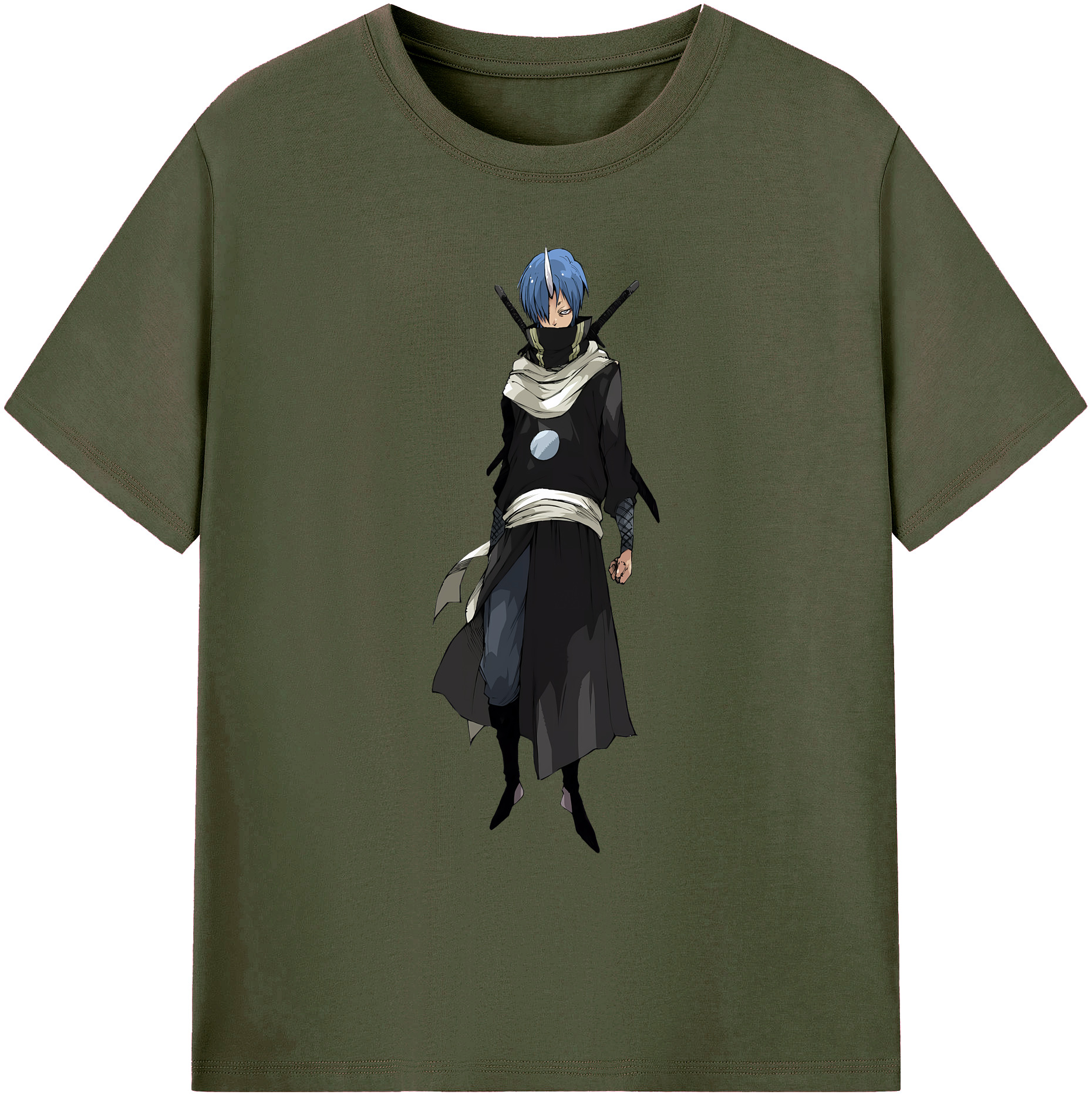（画像用） 転スラ Regarding Reincarnated to Slime 綿100％ メンズ半袖Tシャツ｜肌触りやわらか＆通気性